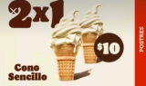 Cupón 2×1 Burger King cono sencillo