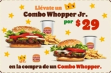 Promo Burger King Día del Niño: combo Whopper Jr. a solo $29