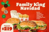 Burger King nuevo paquete Family King a $219 pesos