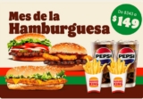Cupón Burger King Mes de la Hamburguesa: combo para 2 personas por $149
