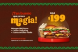 Burger King combo Magia de Navidad por $199