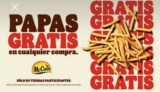 Cupón Burger King papas GRATIS con cualquier compra
