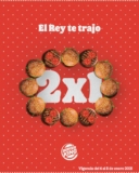 Cupón Burger King Reyes Magos: 2×1 en whopper del 6 al 8 de enero 2021