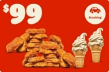 Cupón Burger King de 20 nuggets + 2 conos por $99