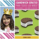 Promoción Nutrisa Reyes Magos: Sándwich de helado GRATIS para todos los Niñ@s hoy 5 de enero 2020