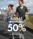 En C&A 2do a mitad de precio en todas las blusas y camisas