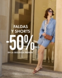 Segundo a mitad de precio en faldas y shorts en C&A
