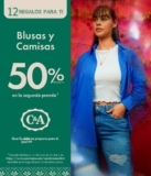 En C&A segundo a mitad de precio en blusas y camisas sólo hasta hoy