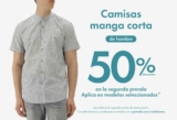 Segundo a mitad de precio en camisas de manga corta en la tienda en línea de C&A