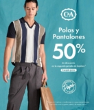 Promoción C&A Día del Padre: Segundo a mitad de precio en polos y pantalones