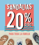 En C&A 20% de descuento en sandalias para toda la familia