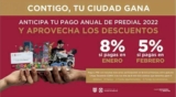 CDMX Predial 2022 descuentos de hasta 8% durante enero y febrero