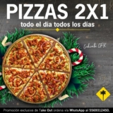Promoción Navideña California Pizza Kitchen: 2×1 en pizzas lo que resta del año