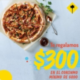 Cupón California Pizza Kitchen $300 de descuento en consumos de $800 o más