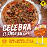 Promoción California Pizza Kitchen San Valentín: Compra entrada + pizza y llévate de regalo 2 Aperol Spritz