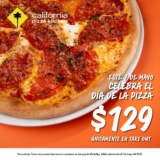 Promoción California Pizza Kitchen Día de la Pizza: Pizzas a $129 en takeout sólo hoy