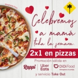 Promoción California Pizza Kitchen Día de las Madres: 2×1 en pizzas hasta el 11 de mayo