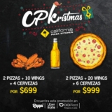 Paquetes navideños en California Pizza Kitchen desde $699
