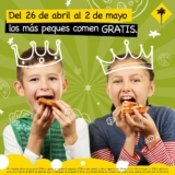 Niños comen gratis en California Pizza Kitchen del 26 de abril al 2 de mayo