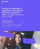 Código Cabify de 20% de descuento en tus siguientes 2 viajes