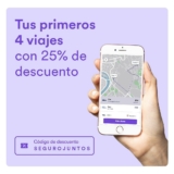 Código Cabify 25% de descuento en tus primeros 4 viajes
