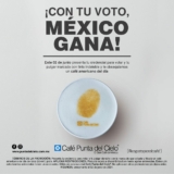 Café Punta del Cielo te regala un café este domingo si muestras que votaste