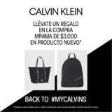 En Calvin Klein llévate mochila o bolsa de regalo en compras desde $3,000