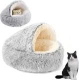 Cama cueva de felpa suave para gatos baja de precio