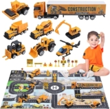 Juguete de construcción con 8 vehículos y tapete con pista a un gran precio + cupón de $20 adicional