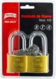 Juego de 2 candados de hierro Phillips Assa Abloy bajan a un gran precio