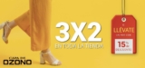 Promoción Capa de Ozono: 3×2 en calzado o 15% de descuento