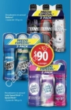 Walmart: 3 pack de desodorantes en aerosol a $90 pesos marcas Speed Stick, Lady Speed Stick o Stefano