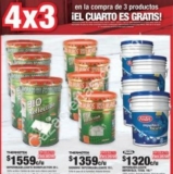 En Home Depot tienen la oferta de 4 x 3 en impermeabilizantes Thermotek  y Fester