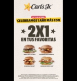 En Carls Jr 2×1 en hamburguesas favoritas sólo hasta hoy en ciudades participantes