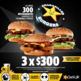 Promoción Carls Jr 300 restaurantes: Llévate 3 combos por $300
