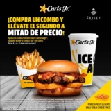 Segundo combo a mitad de precio en Carls Jr (sucursales participantes)