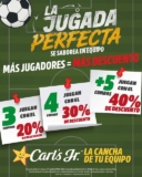 Promo del Mundial Carls Jr: hasta 40% de descuento en combos