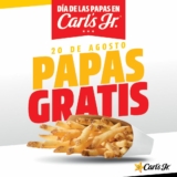 Promo Carl’s Jr Día de las Papas 2023: Papas GRATIS en la compra de una hamburguesa o sándwich de pollo