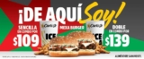 Nuevos combos Carls Jr. Mexa Burger desde $109 de lunes a viernes