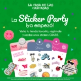 Sticker Party en La Casa de las Carcasas: Llévate stickers gratis en tiendas