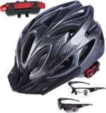 Pack ciclista con casco + gafas + luz trasera bajan a su menor precio
