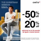 Venta Especial de Navidad Celio: hasta 50% de descuento + 20% adicional en la segunda prenda