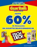 Gran Venta Julio Cepeda jugueterías: Hasta 60% de descuento en selección de productos Tech Deck