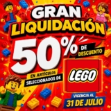 Gran Liquidación Julio Cepeda jugueterías: Hasta 50% de descuento en Lego