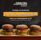 Promoción Cervecería de Barrio Día de la Hamburguesa: 2×1 en hamburguesas este domingo