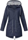 Chamarra impermeable con capucha para mujer baja de precio