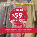 Promo Gran Chapur: metro de tela de $119 a solo $59