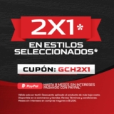 2×1 en productos participantes en la tienda en línea de Tenis Charly