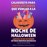 Restaurantes Chazz Noche de Halloween: calaverita GRATIS para los niños y 50% de descuento en platillos este 30 de octubre