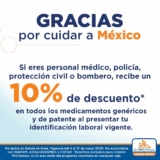 En Chedraui 10% de descuento en medicamentos a profesionales de la salud, policía, etc.